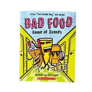 Scholastic Bad Food Game of Scones - Yellow and Red Cover